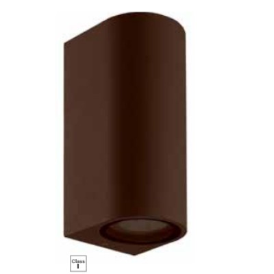 ΑΠΛΙΚΑ GU10 ΑΛΟΥΜ ΟΒΑΛ UP & DOWN 220V-240V IP65 RUSTY 68X78X160mm ΑΠΛΙΚΑ GU10 ΑΛΟΥΜ ΟΒΑΛ UP & DOWN 220V-240V IP65 RUSTY 68X78X160mm
