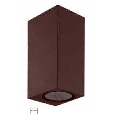 ΑΠΛΙΚΑ GU10 ΑΛΟΥΜ ΤΕΤΡΑΓΩΝΗ UP & DOWN 220V-240V IP65 RUSTY ΑΠΛΙΚΑ GU10 ΑΛΟΥΜ ΤΕΤΡΑΓΩΝΗ UP & DOWN 220V-240V IP65 RUSTY