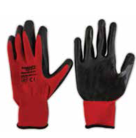 ΓΑΝΤΙΑ ΚΟΚΚΙΝΑ No 9 ΠΟΛΥΕΣΤΕΡΙΚΑ ΜΕ ΕΠΙΚΑΛΥΨΗ ΝΙΤΡΙΛΙΟΥ (ΠΑΛΑΜΗ)