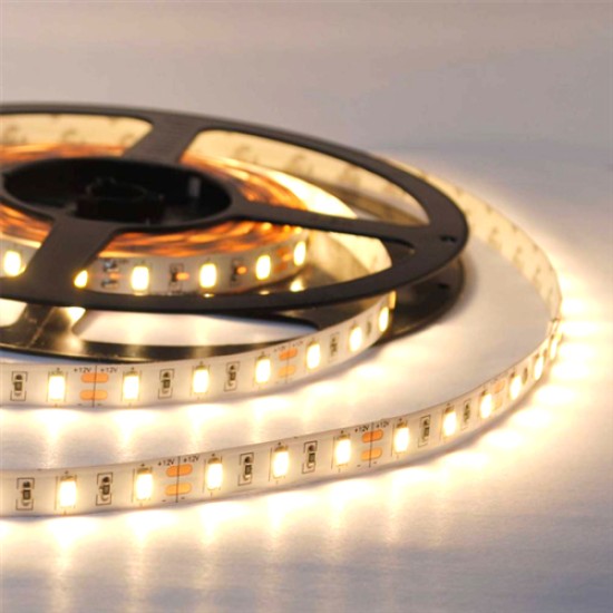 ΛΕΝΤΟΤΑΙΝΙΑ 12V ΙΡ68 60leds 14.4W/M ΘΕΡΜΟ+ΑΥΤ/ΤΟ 3Μ