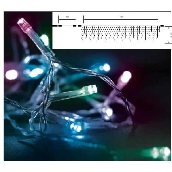 144L LED ΒΡΟΧΗ MULTI/ΔΙΑΦΑΝΟ ΕΠΕΚΤΕΙΝΟΜΕΝΗ+ΚΟΝΤΡΟΛ 3Μ  36V