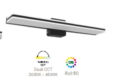 ΦΩΤΙΣΤΙΚΟ LED 24W 3/4000k 1800l IP44 60cm ΜΑΥΡΟ MARS