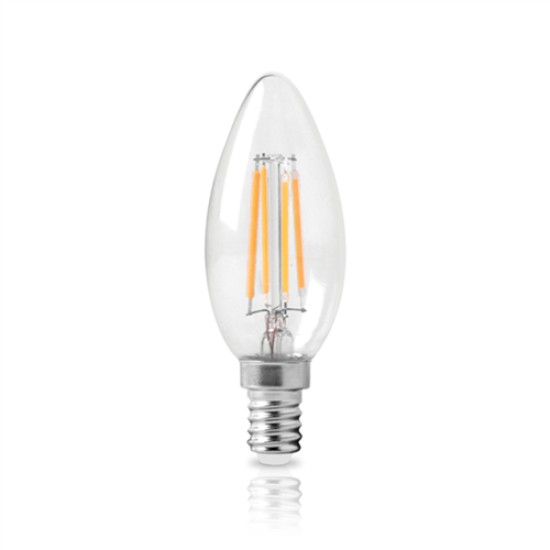 LED FILAMENT KEPI E14 ΔΙΑΦΑΝΟ 6W 2800k 520L ΛΑΜΠΑ