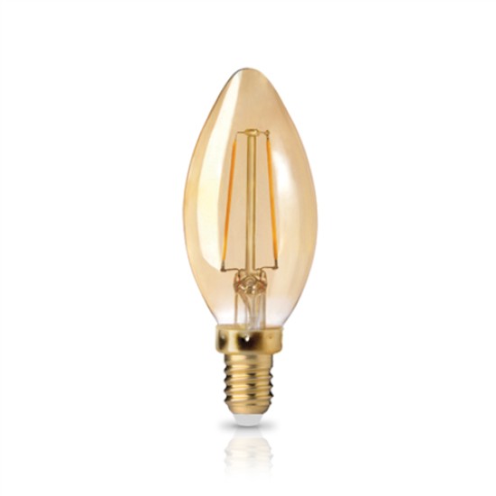 LED FILAMENT CANDLE GOLDEN 220-240 5W 2200 E14