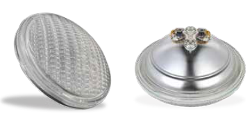 ΛΑΜΠΑ LED PAR56 24W  RGB 1800LM   DC 12V IP68  Ø178x108mm