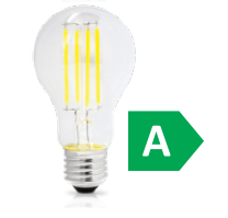 ΛΑΜΠΑ LED FILAMENT Α60 Ε27 3,8W 3000k 870L CLASS.A ΔΙΑΦΑΝΟ