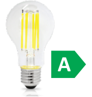 ΛΑΜΠΑ LED FILAMENT Α60 Ε27 5W 3000k 1055L CLASS.A ΔΙΑΦΑΝΟ