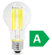ΛΑΜΠΑ LED FILAMENT Α60 Ε27 7,2W 3000k 1521L CLASS.A ΔΙΑΦΑΝΟ