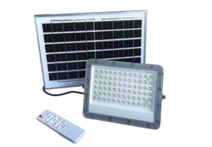 ΗΛΙΑΚΟΣ ΠΡΟΒΟΛΕΑΣ LED 50W IP65 ΜΑΥΡΟ 6500k +ΤΗΛΕΧ/ΡΙΟ+ΚΑΛΩΔΙΟ 2Μ