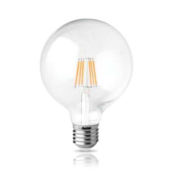 LED FILAMENT ΓΛΟΜΠΟΣ E27 ΔΙΑΦΑΝΟ 11W 4000k 1100L ΛΑΜΠΑ Φ95