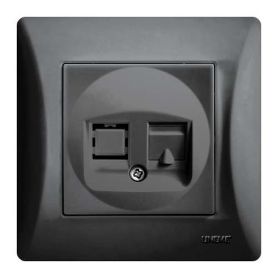 ΠΡΙΖΑ DATA RJ45 ΜΑΥΡΟ Hseries ΠΡΙΖΑ DATA RJ45 ΜΑΥΡΟ Hseries