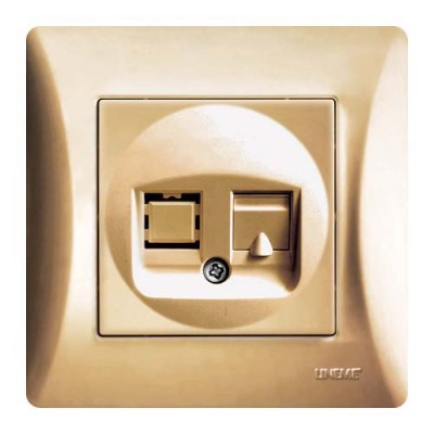 ΠΡΙΖΑ DATA RJ45 ΧΡΥΣΟ ΜΑΤ Hseries ΠΡΙΖΑ DATA RJ45 ΧΡΥΣΟ ΜΑΤ Hseries