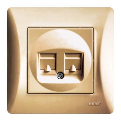 ΠΡΙΖΑ ΤΗΛ/ΝΟΥ+DATA RJ47 ΧΡΥΣΟ ΜΑΤ Hseries ΠΡΙΖΑ ΤΗΛ/ΝΟΥ+DATA RJ47 ΧΡΥΣΟ ΜΑΤ Hseries