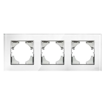 ΠΛΑΙΣΙΟ ΤΡΙΠΛΟ ΟΡΙΖΟΝΤΙΟ ΓΥΑΛΙ ΛΕΥΚΟ Hseries ΠΛΑΙΣΙΟ ΤΡΙΠΛΟ ΟΡΙΖΟΝΤΙΟ ΓΥΑΛΙ ΛΕΥΚΟ Hseries