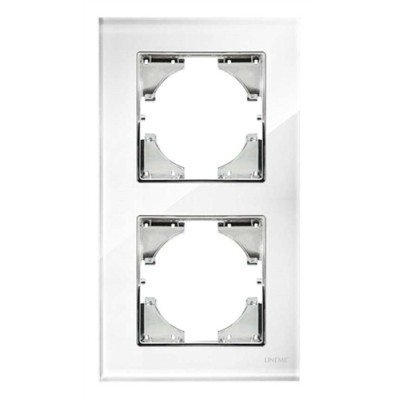 ΠΛΑΙΣΙΟ ΔΙΠΛΟ ΚΑΘΕΤΟ ΓΥΑΛΙ ΛΕΥΚΟ Hseries ΠΛΑΙΣΙΟ ΔΙΠΛΟ ΚΑΘΕΤΟ ΓΥΑΛΙ ΛΕΥΚΟ Hseries