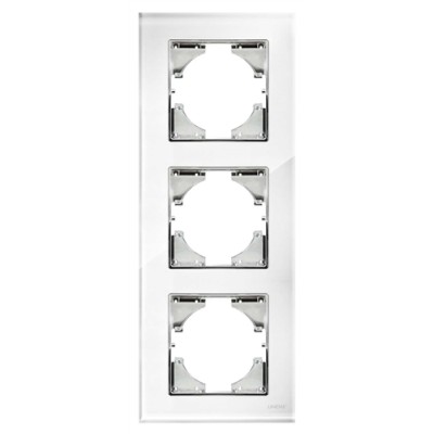 ΠΛΑΙΣΙΟ ΤΡΙΠΛΟ ΚΑΘΕΤΟ ΓΥΑΛΙ ΛΕΥΚΟ Hseries ΠΛΑΙΣΙΟ ΤΡΙΠΛΟ ΚΑΘΕΤΟ ΓΥΑΛΙ ΛΕΥΚΟ Hseries