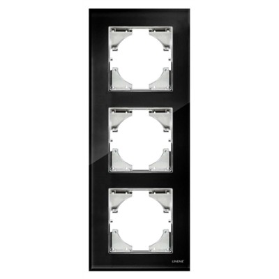 ΠΛΑΙΣΙΟ ΤΡΙΠΛΟ ΚΑΘΕΤΟ ΓΥΑΛΙ ΜΑΥΡΟ Hseries ΠΛΑΙΣΙΟ ΤΡΙΠΛΟ ΚΑΘΕΤΟ ΓΥΑΛΙ ΜΑΥΡΟ Hseries