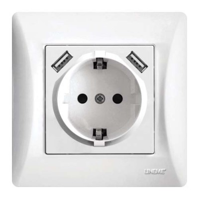 ΠΡΙΖΑ ΣΟΥΚΟ ΜΕ ΔΥΟ ΘΥΡΕΣ USB ΛΕΥΚΟ serie H ΠΡΙΖΑ ΣΟΥΚΟ ΜΕ ΔΥΟ ΘΥΡΕΣ USB ΛΕΥΚΟ serie H