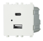 ΠΡΙΖΑ USB TYPE A & TYPE C 5,1V/3A 2Μ ΛΕΥΚΟ ΙΝΟ ΠΡΙΖΑ USB TYPE A & TYPE C 5,1V/3A 2Μ ΛΕΥΚΟ ΙΝΟ