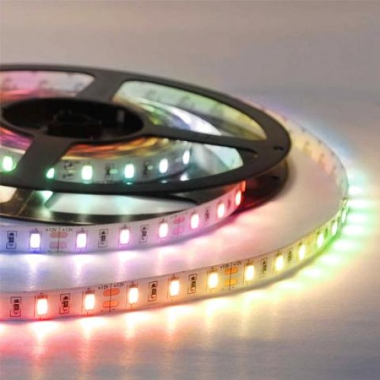 ΛΕΝΤΟΤΑΙΝΙΑ 12V ΙΡ68 60leds 14.4W/M RGB+ΑΥΤ/ΤΟ 3Μ