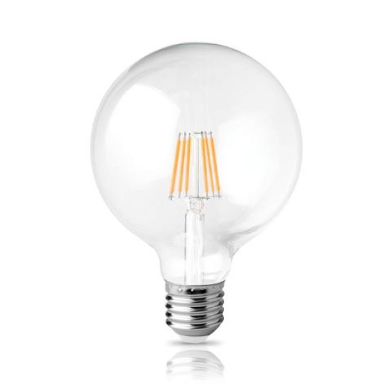 LED FILAMENT GLOBE G95 ΔΙΑΦΑΝΟ 11W  2800k E27 1050L DIM