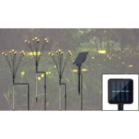 ΗΛΙΑΚΟ ΦΩΤΙΣΤΙΚΟ ΠΥΓΟΛΑΜΠΙΔΑ (ΣΕΤ 3ΤΕΜ LED  X 68CM ΥΨΟΣ ) 3W 3000Κ 3.7 2000mAh 